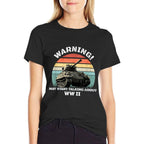 Warning! May Start Talking About World War 2 WWII  Breathable T-Shirt