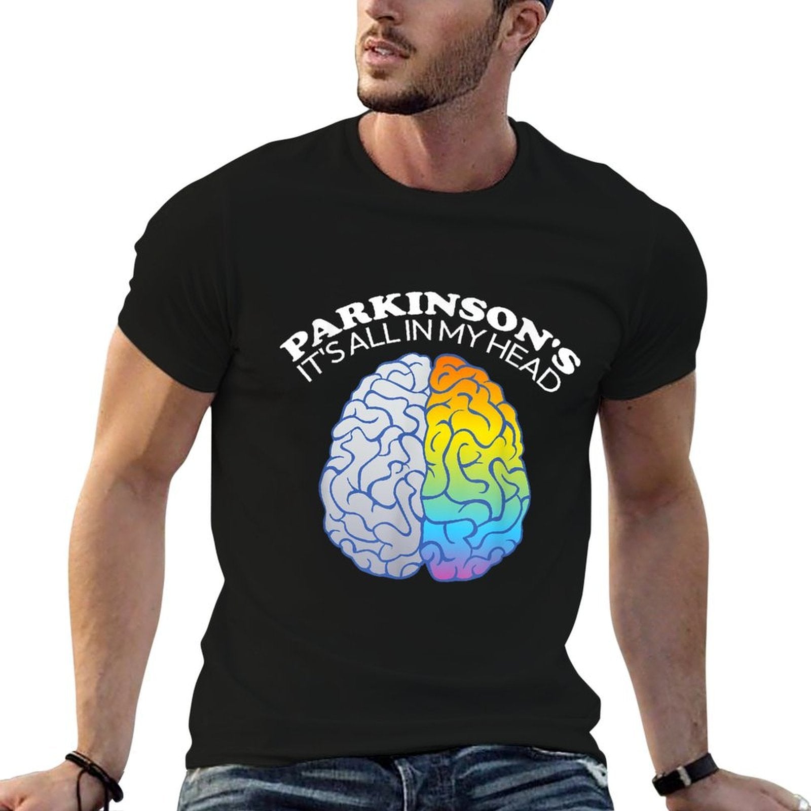 Parkinsons Its All In My Head Funny  Polyester Blend T-Shirt
