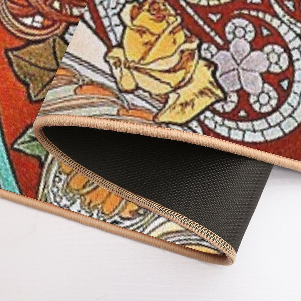 Alphonse Mucha - Ivy, 1901  Eco-Friendly Bath Mat