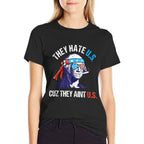They Hate Us Cuz They Aint Us Funny 4th of July  Eco-friendly Material T-Shirt