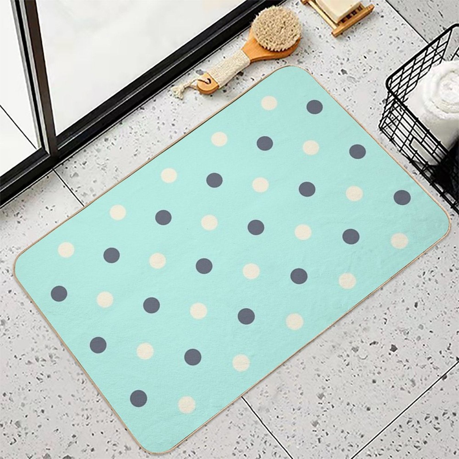 Polkadot  Long-Lasting Bath Mat