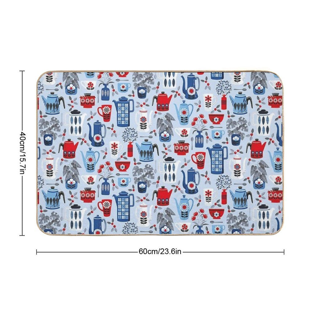 Vintage Coffee Pots  Easy Maintenance Bath Mat