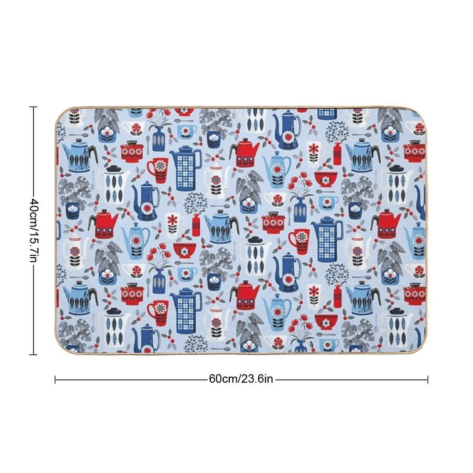 Vintage Coffee Pots  Easy Maintenance Bath Mat