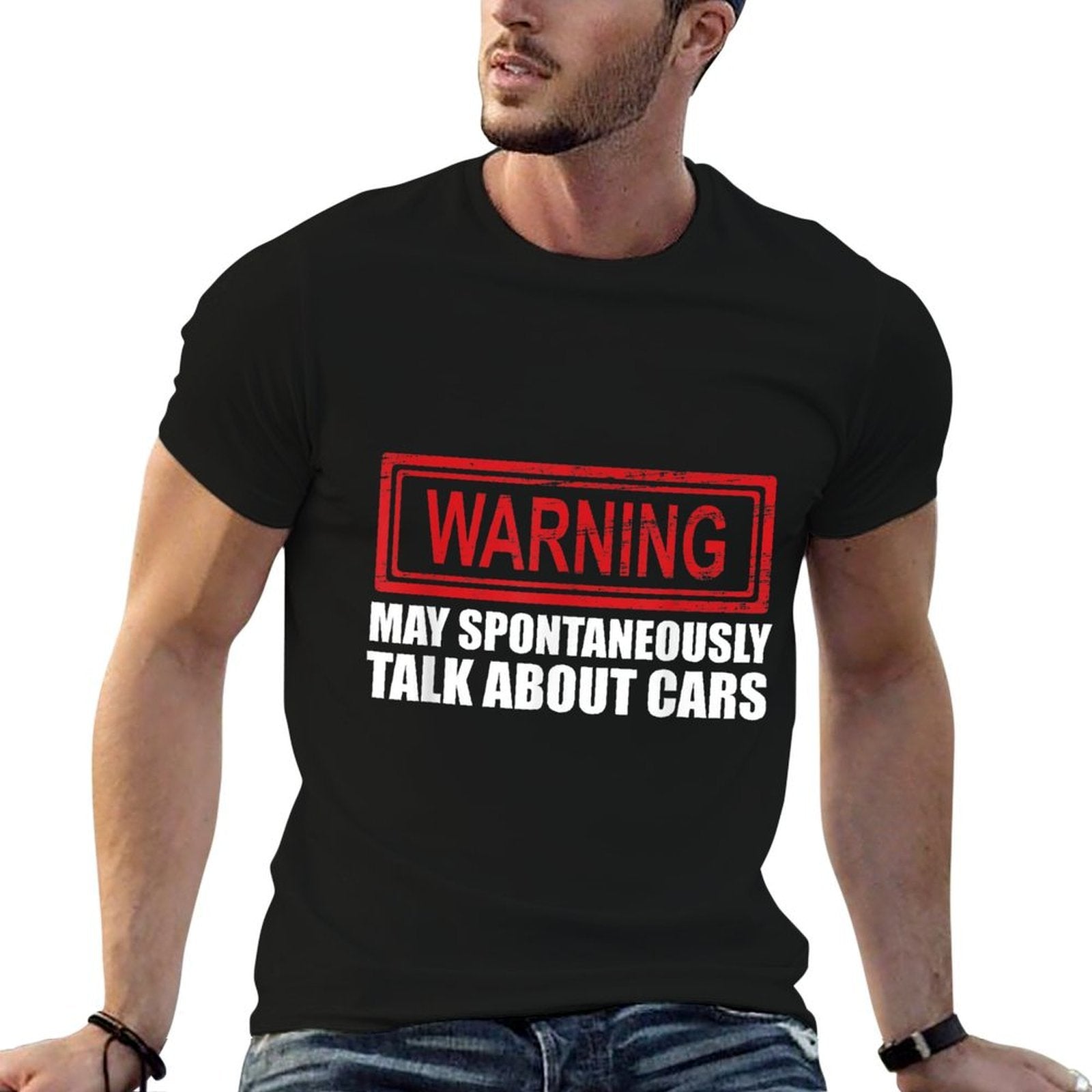 Warning May Spontaneously Talk About Cars  Quick-drying T-Shirt