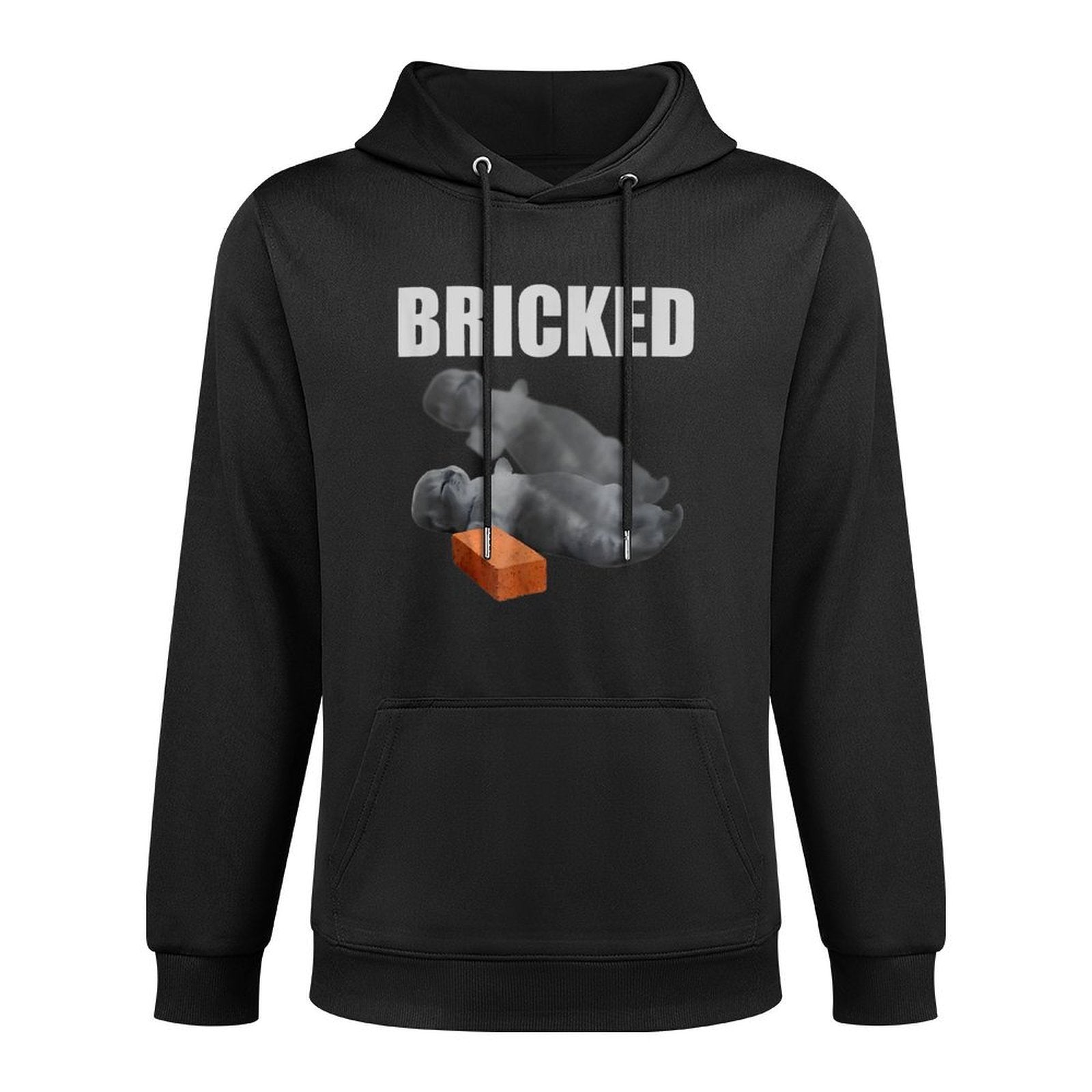Cat Bricked Funny Knocked Out Meme Silly Cats Saying Versatile Streetwear Hoodie