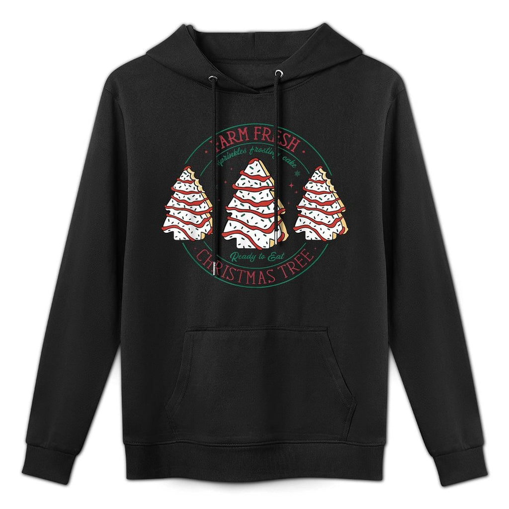 Farm Fresh Christmas Tree Frosting Frosted Cake Debbie Pilling-Resistant Hoodie