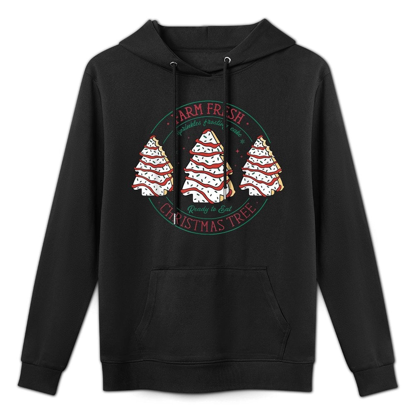 Farm Fresh Christmas Tree Frosting Frosted Cake Debbie Pilling-Resistant Hoodie