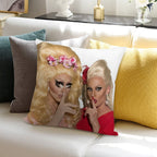 Shh - Trixie And Katya Soft Anti-Pilling Throw Pillow