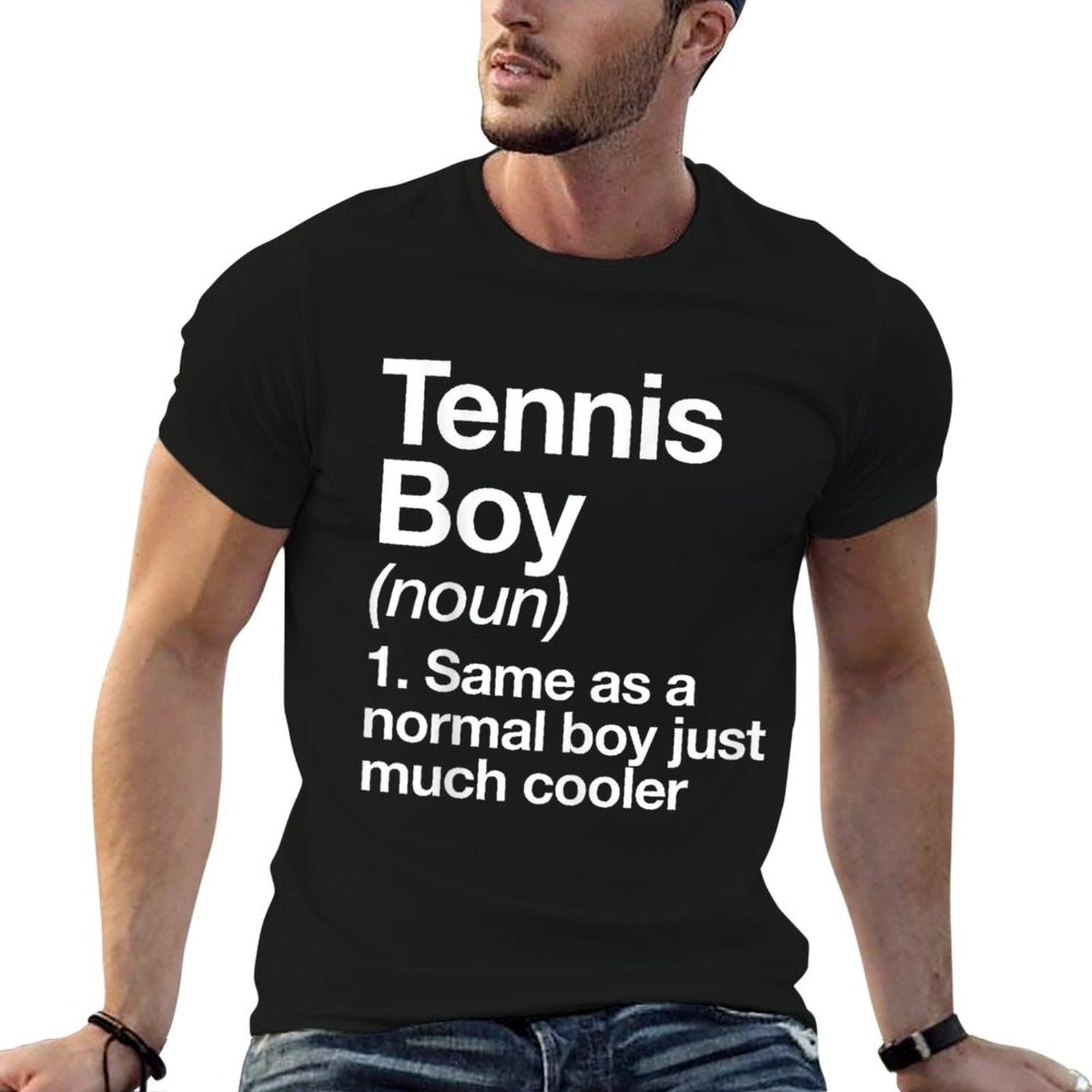 Tennis Boy Definition Funny Sports  Lightweight T-Shirt