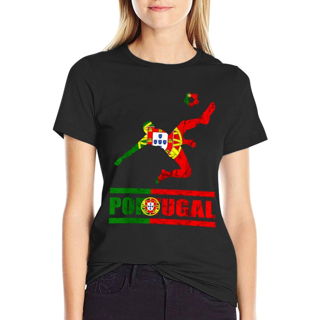 Portuguese Portugal Soccer Portuguese Pride Portugal  Polyester Blend T-Shirt
