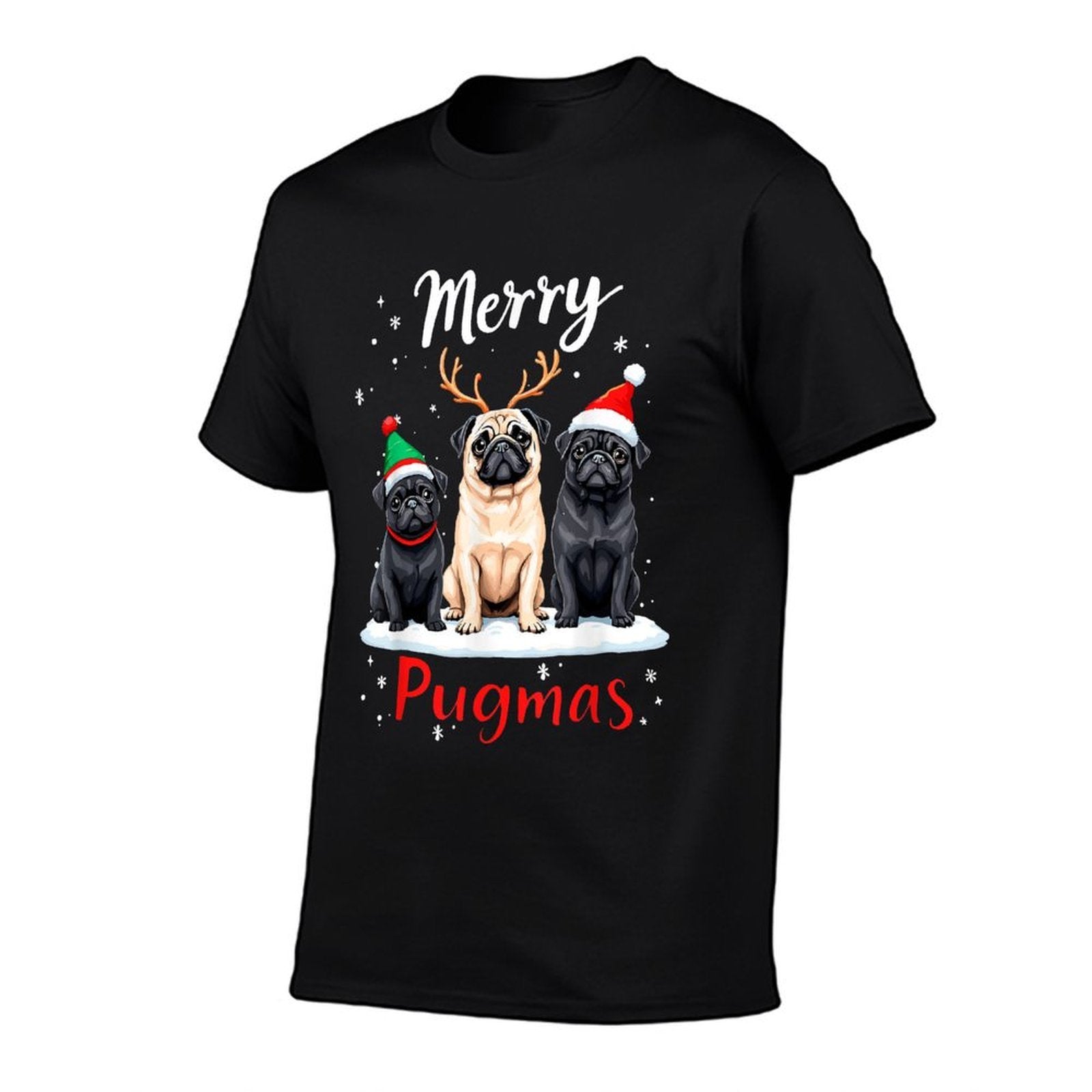Merry Pugmas Pug Lover Dog Owner Christmas Party Xmas Men Women Kids  Affordable Price T-Shirt
