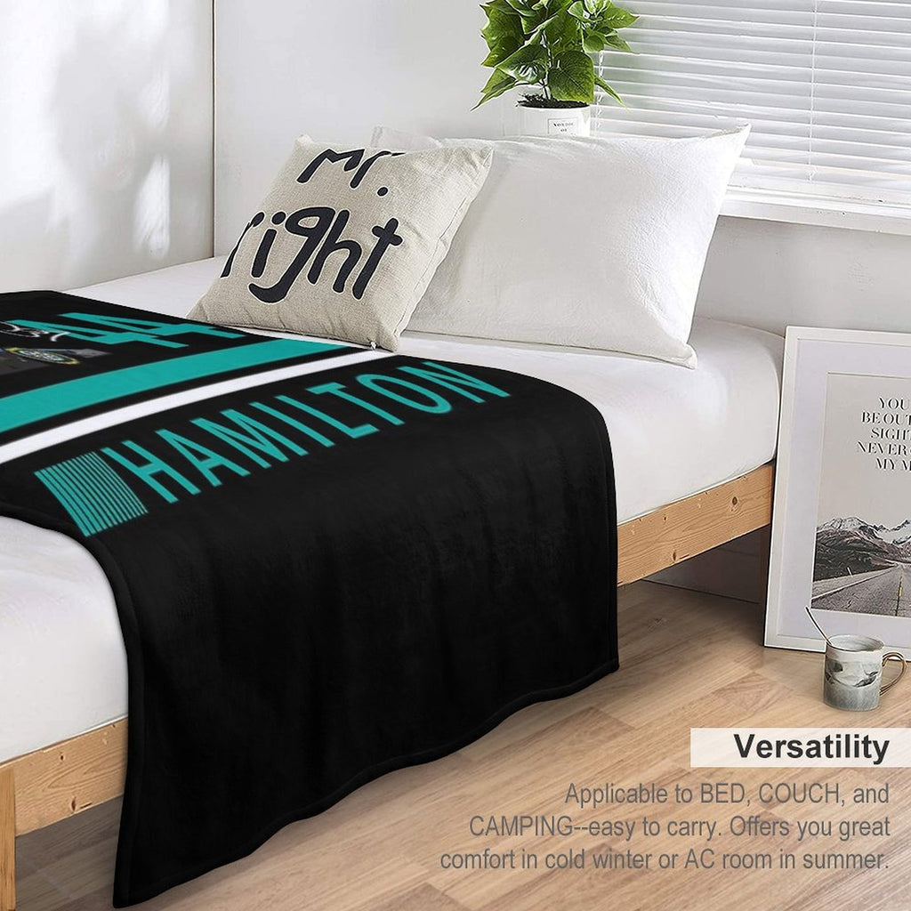 Lewis Hamilton Compact Throw Blanket