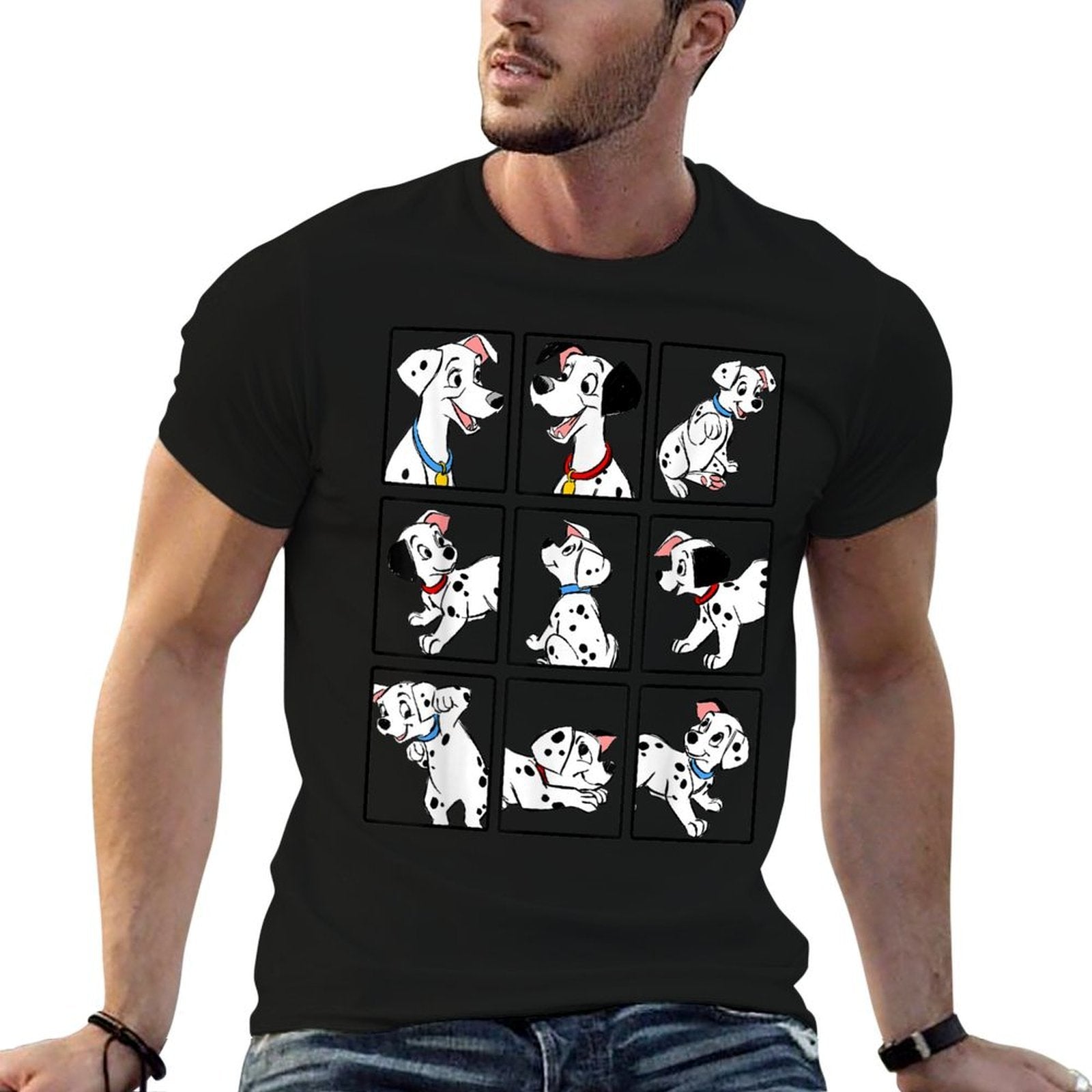 Disney 101 Dalmatians Puppy Group Shot Portrait Boxes  Eco-friendly Material T-Shirt