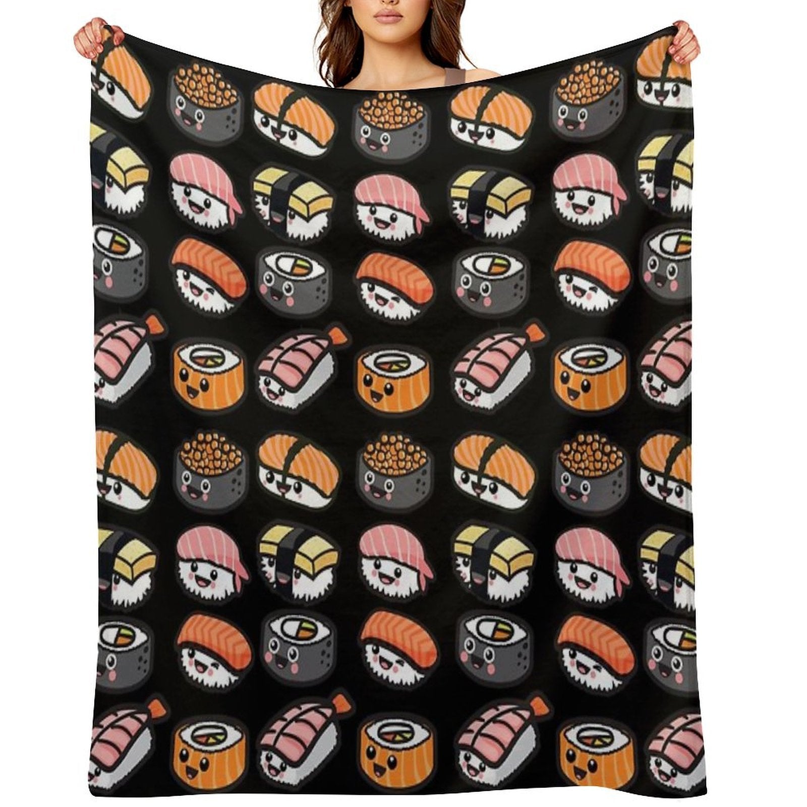 Sushi Family! Gift-ready Throw Blanket