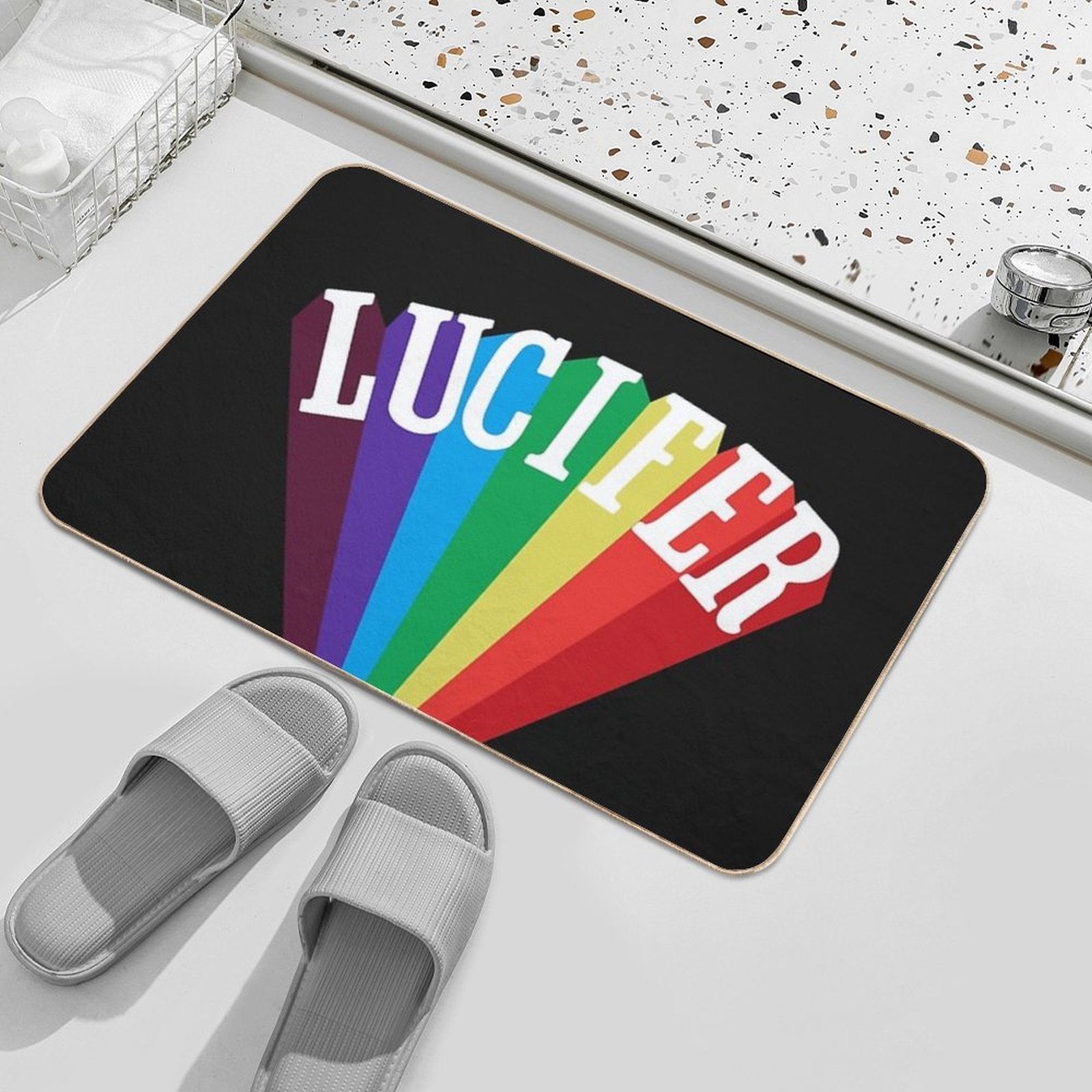 Lucifer Rising  Slip-Resistant Bath Mat