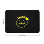 TRAVIS SCOTT FACE YELLOW HALLOWEEN THUG  Long-Lasting Bath Mat