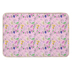 Wild Flower Pink  Stain-Proof Bath Mat