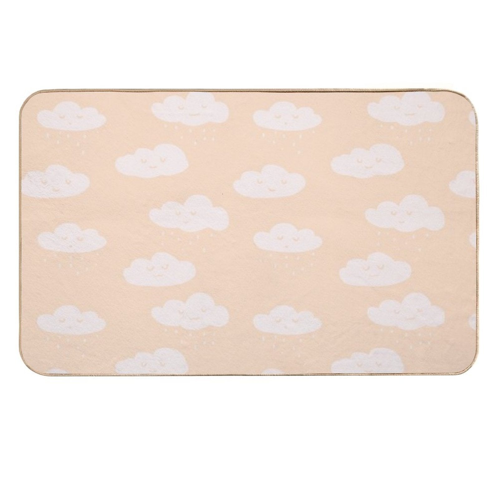 Cute Clouds Pattern  Easy To Clean Bath Mat