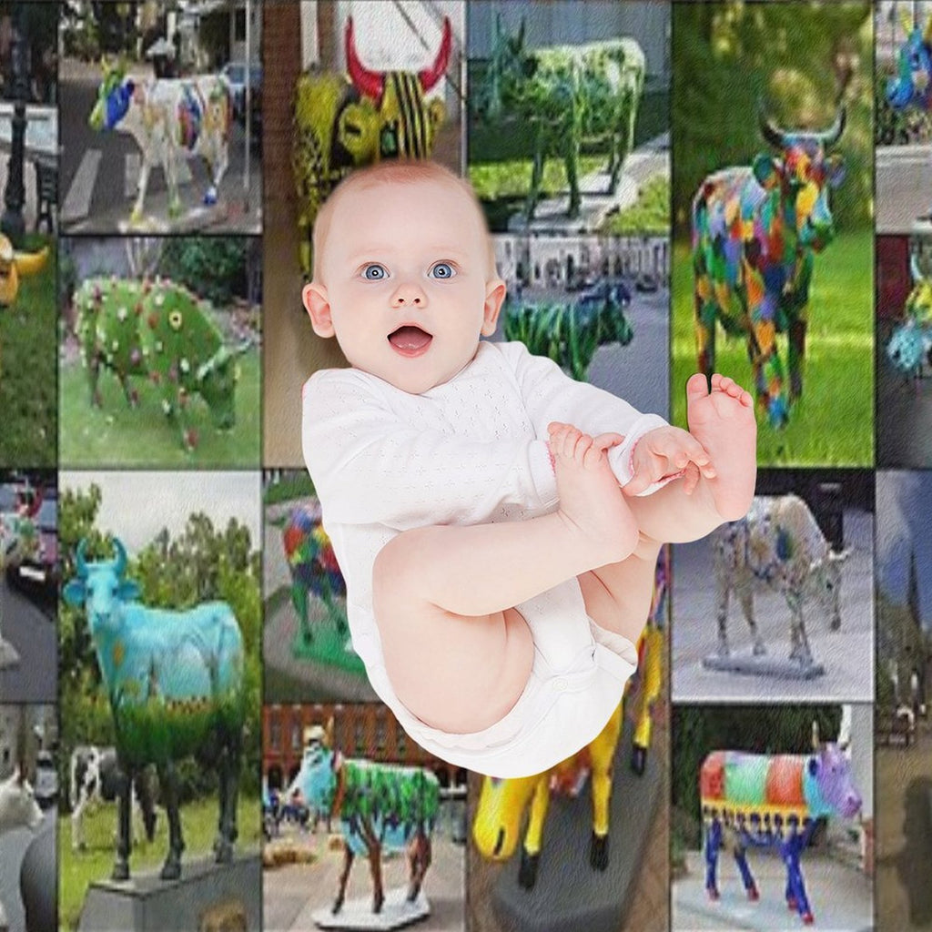 Cow Parade Machine-washable Throw Blanket