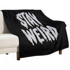 Stay Weird Compact Throw Blanket
