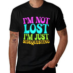 I’m Not Lost, I’m Just Sidequesting – Funny Rave EDM Groovy  Eco-friendly Material T-Shirt