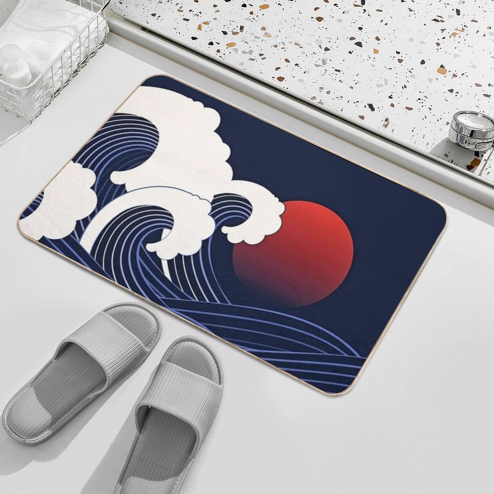 Japanese Art  Odorless Bath Mat
