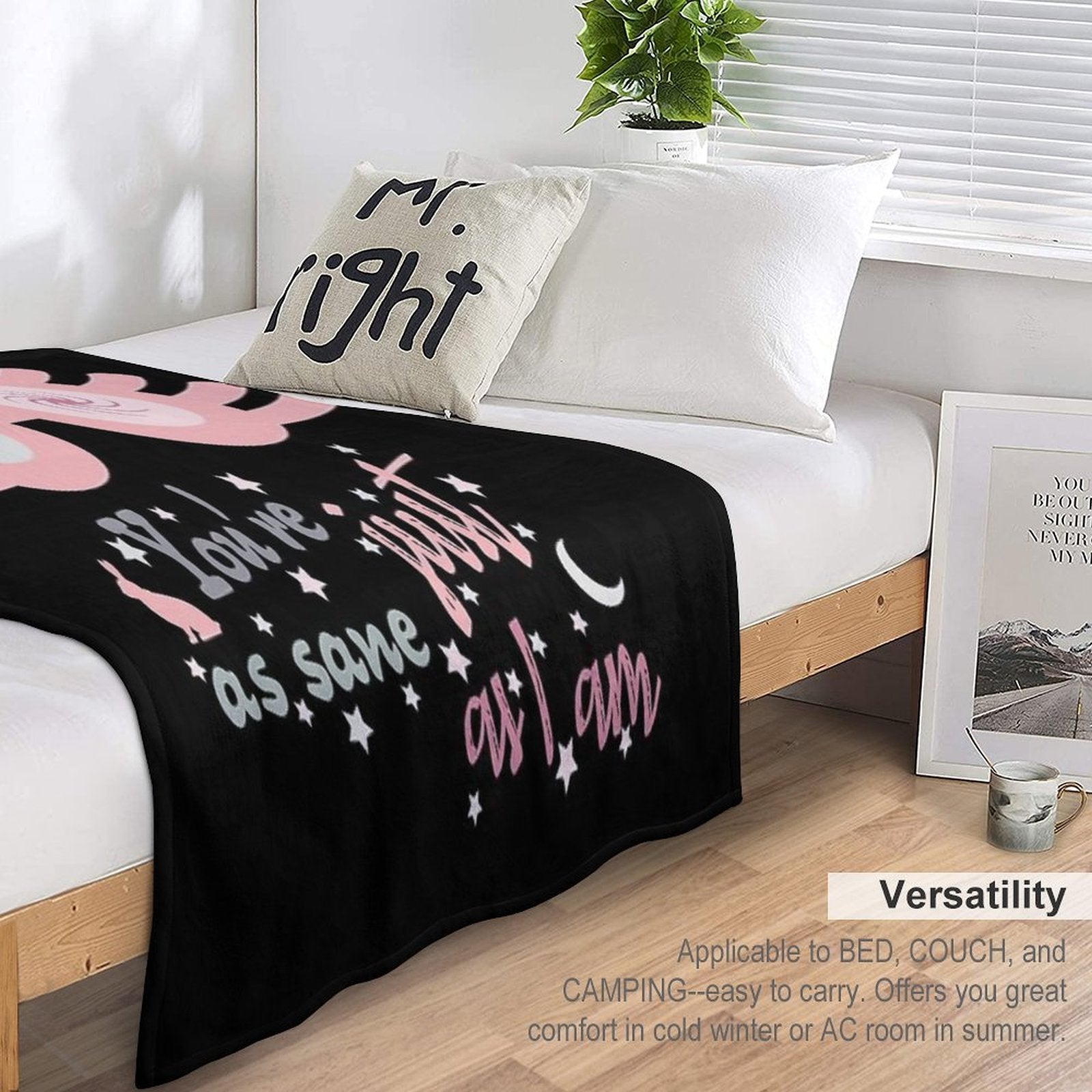 Dont Worry. You Are Just As Sane As I Am Comfort Throw Blanket