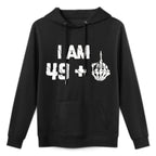 I Am 49 Plus Middle Finger Tshirt Funny 50th Birthday Gifts Versatile Streetwear Hoodie