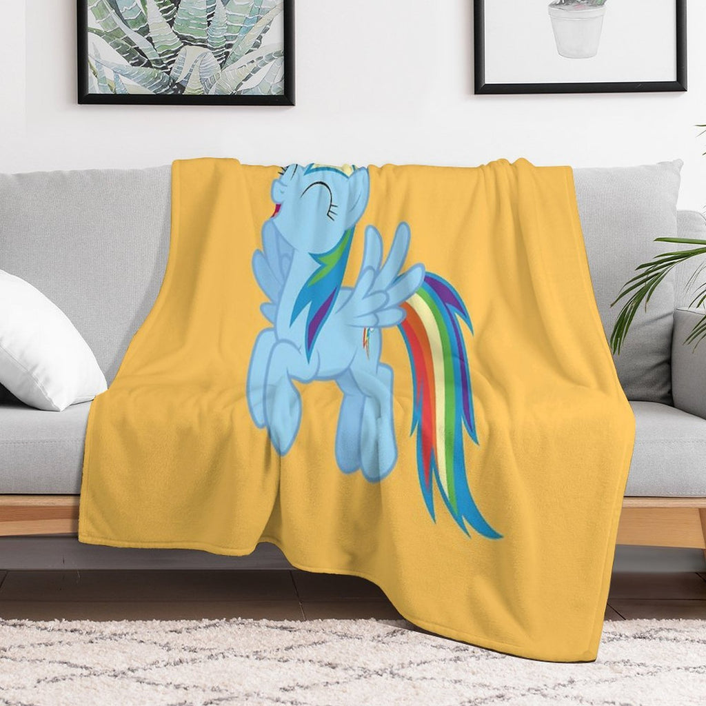 Rainbow Dash Velvety-soft Throw Blanket
