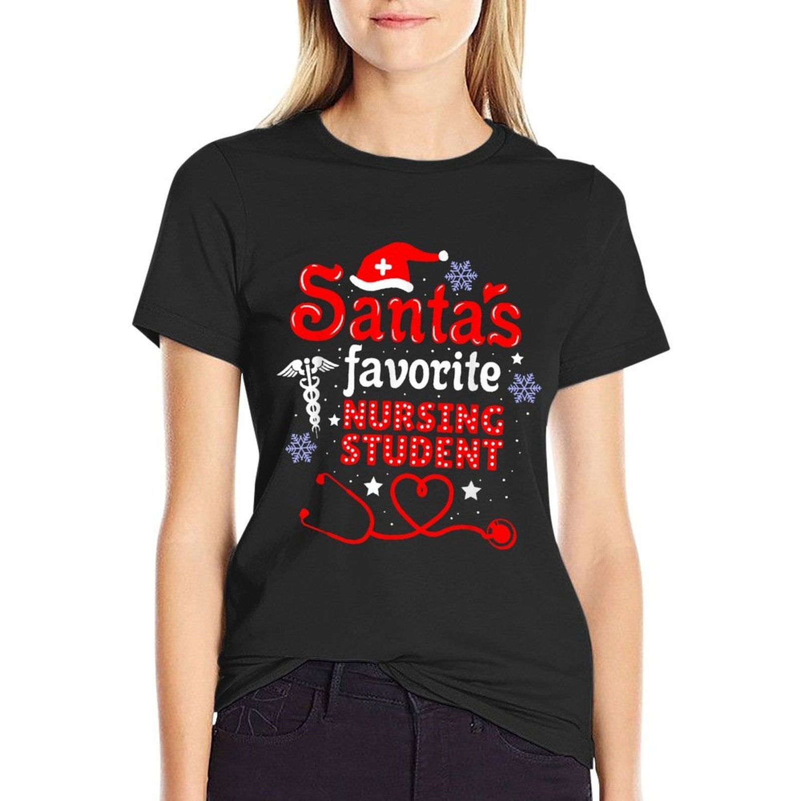 Santas Favorite Nursing Student Christmas  Classic T-Shirt