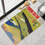 Vintage Alto Adige South Tirol Italian Travel Ad  Anti-Trip Bath Mat