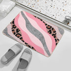 Aesthetic Pink  Dirt-Trapping Bath Mat