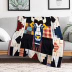 Buffalo Patchwork Quilt Wrinkle-free Throw Blanket
