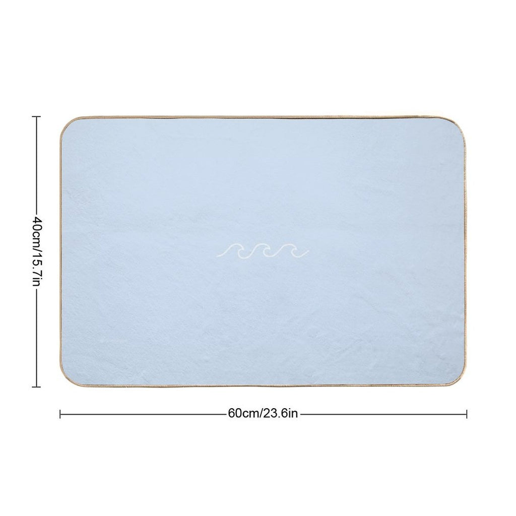 Waves  Slip-Resistant Bath Mat