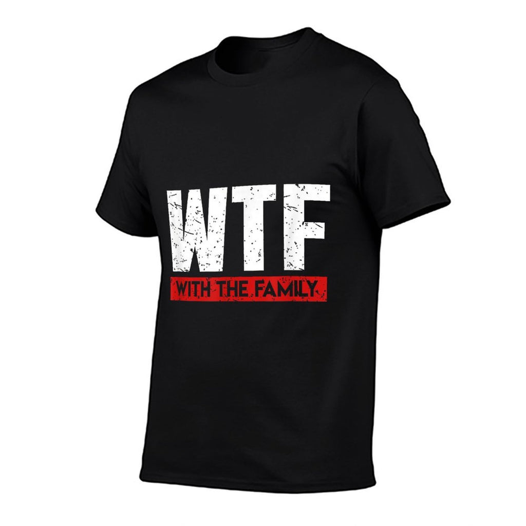 WTF With The Family On Vacation Funny Gag Gift  Oversized Silhouette T-Shirt