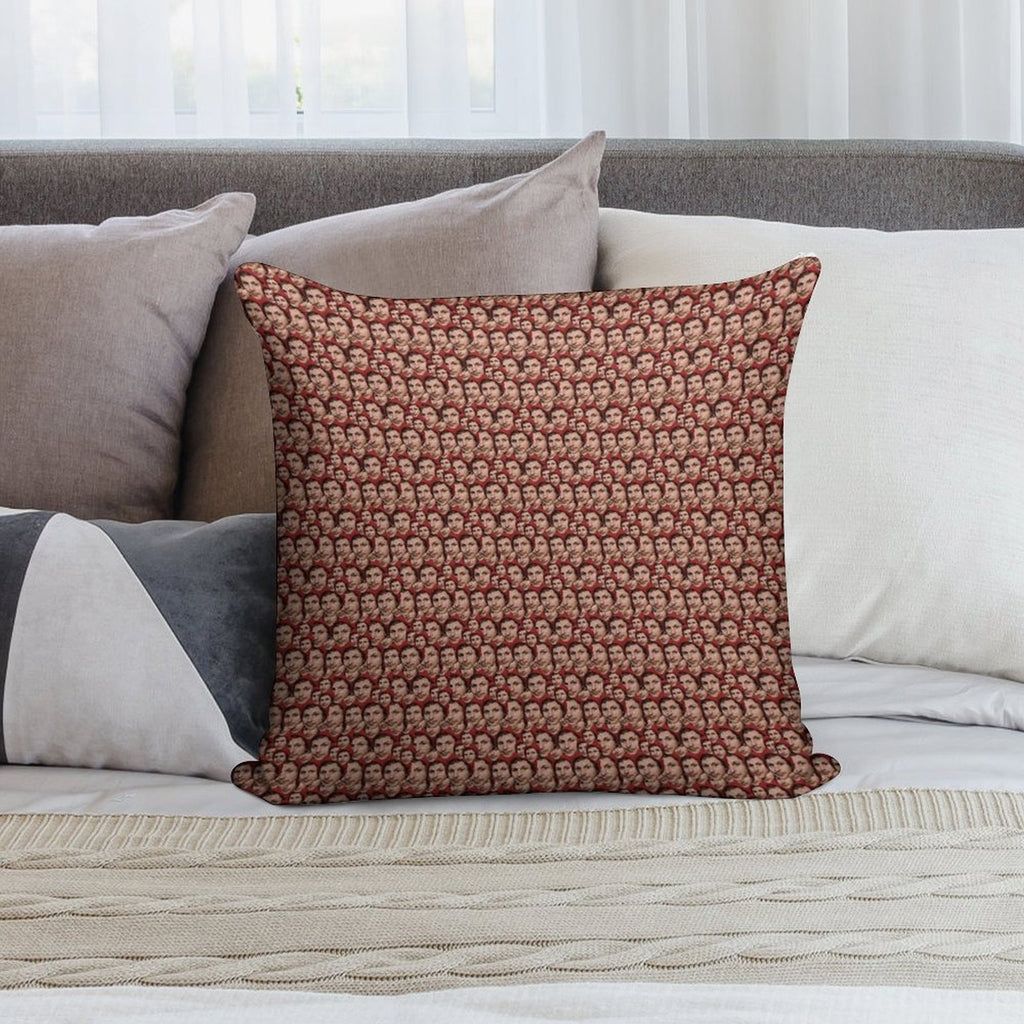 Michael Cera Tiled Heads Soft Ultra-Soft Texture Throw Pillow