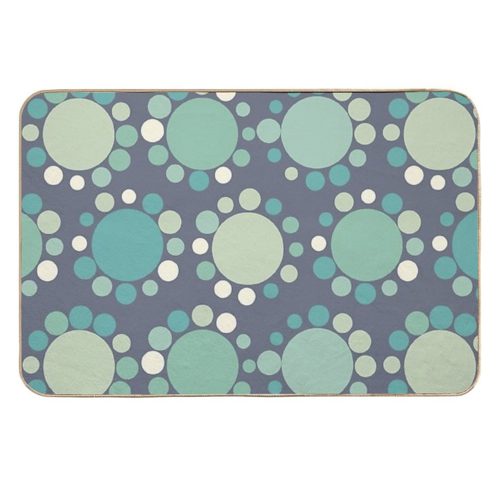 Big Little Dots Sea Green  Stain-Proof Bath Mat