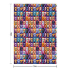 Dogs Pattern Anti-pilling Throw Blanket