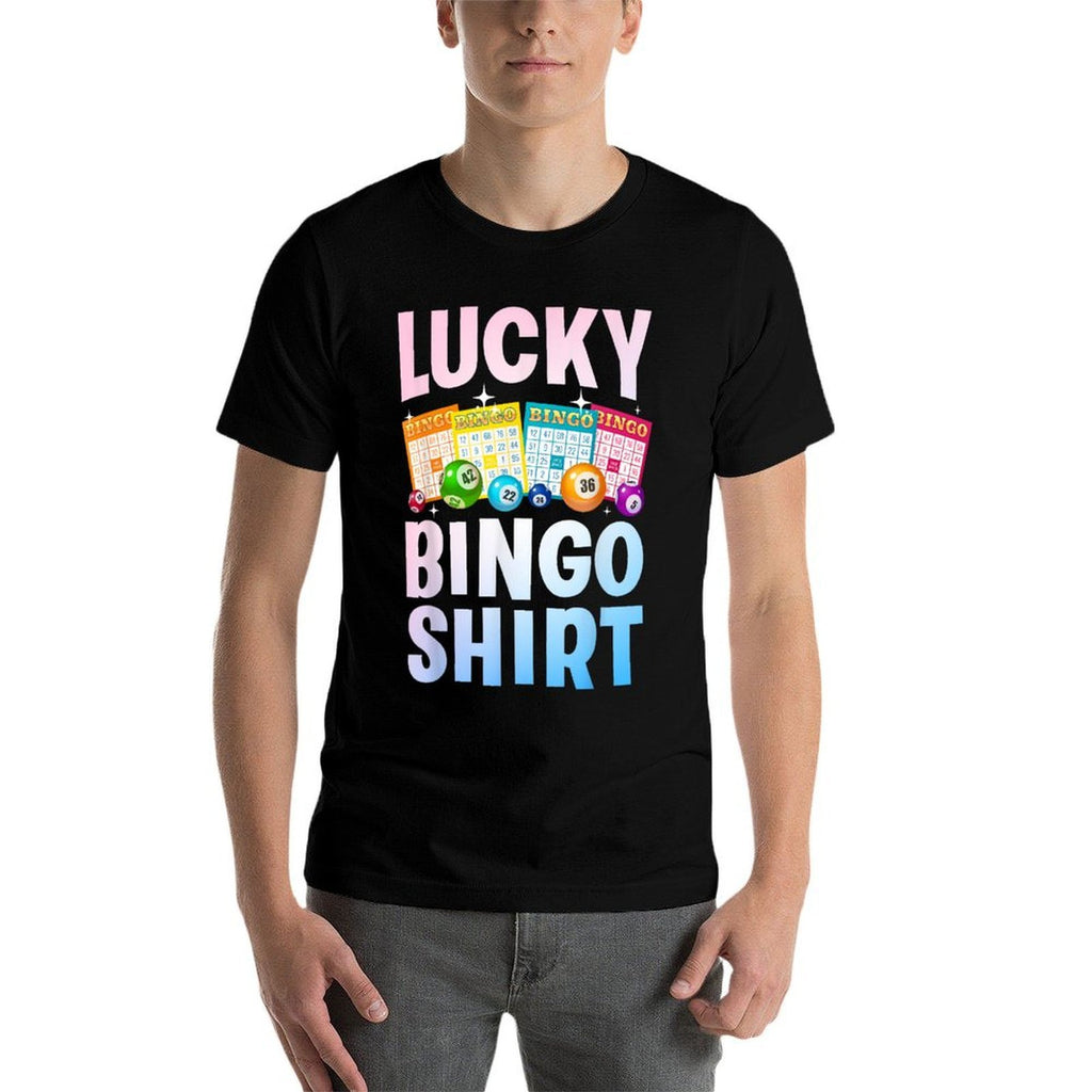 Cute Lucky Bingo Art For Men Women Game Player Bingo Lovers  Breathable T-Shirt