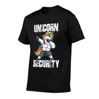 Unicorn Security Dad Mom Daughter Adult Unicorn Costume  Relaxed-fit T-Shirt