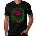 Vintage Mistletoe Wreath A Christmas Carol Art  Durable T-Shirt