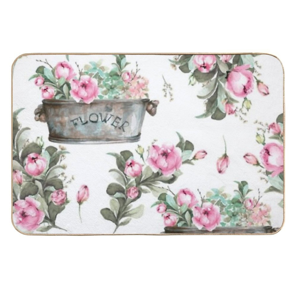 Flower  Rapid-Drying Bath Mat