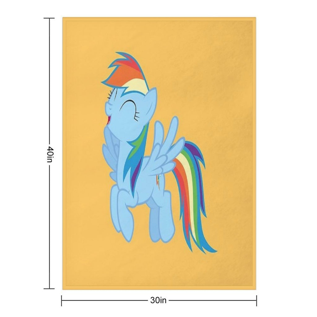 Rainbow Dash Velvety-soft Throw Blanket