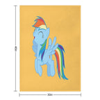 Rainbow Dash Velvety-soft Throw Blanket