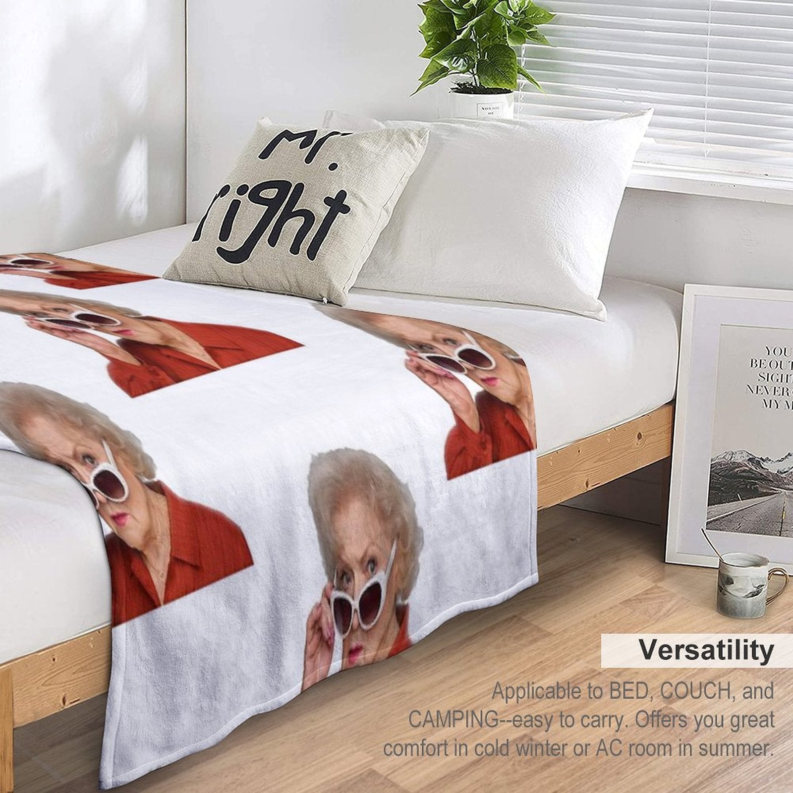 Betty White Durable Throw Blanket