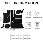 Retro Geometric Design 629 Soft Ultra-Soft Texture Throw Pillow