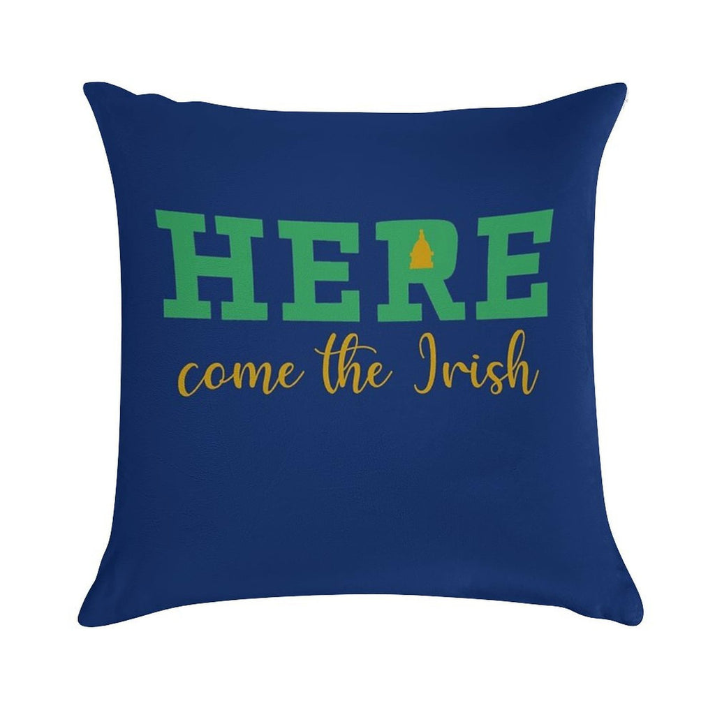 HERE Come The Irish Soft Skin-Friendly Throw Pillow