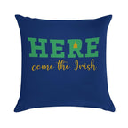 HERE Come The Irish Soft Skin-Friendly Throw Pillow