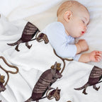 Armadillo Cowboy Durable Throw Blanket