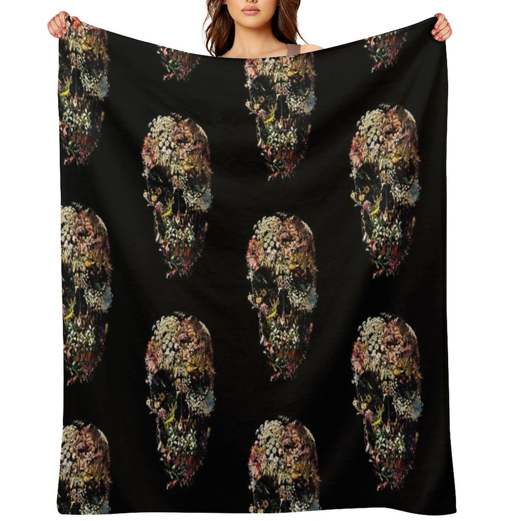 Smyrna Skull Lightweight Throw Blanket